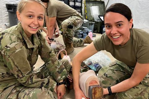 Army Baylor DPT Students Smiling